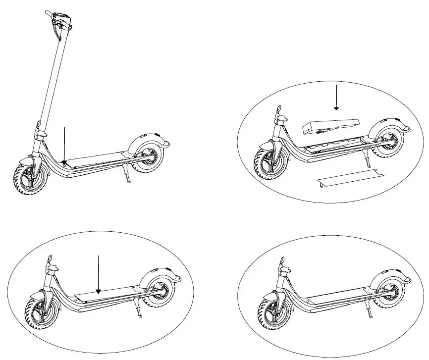 E-scooter W-TEC Dalfin - REMOVAL