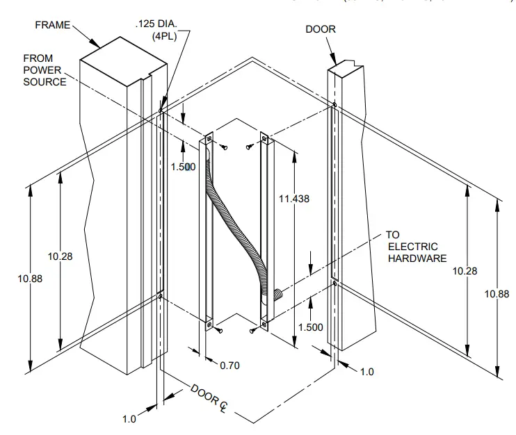ABH PT105SC Square Corner Power Transfer 1