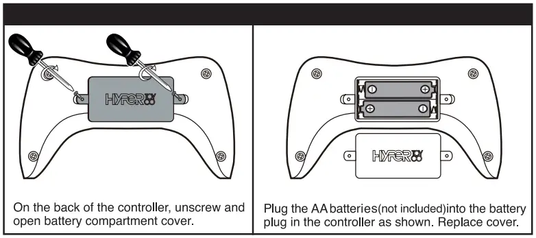 Controller Battery Installation