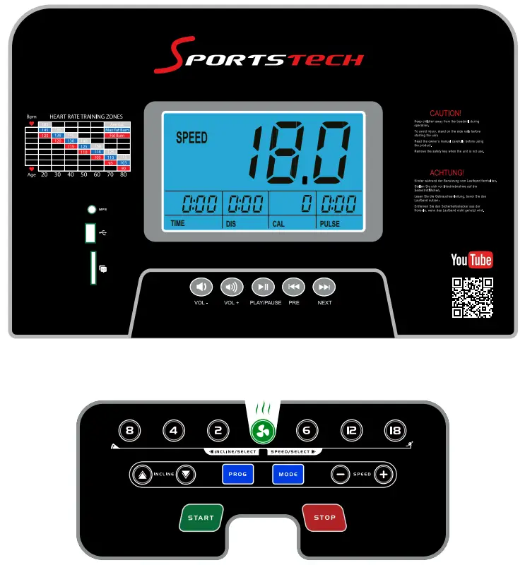SPORTSTECH F37 Treadmill fig 7