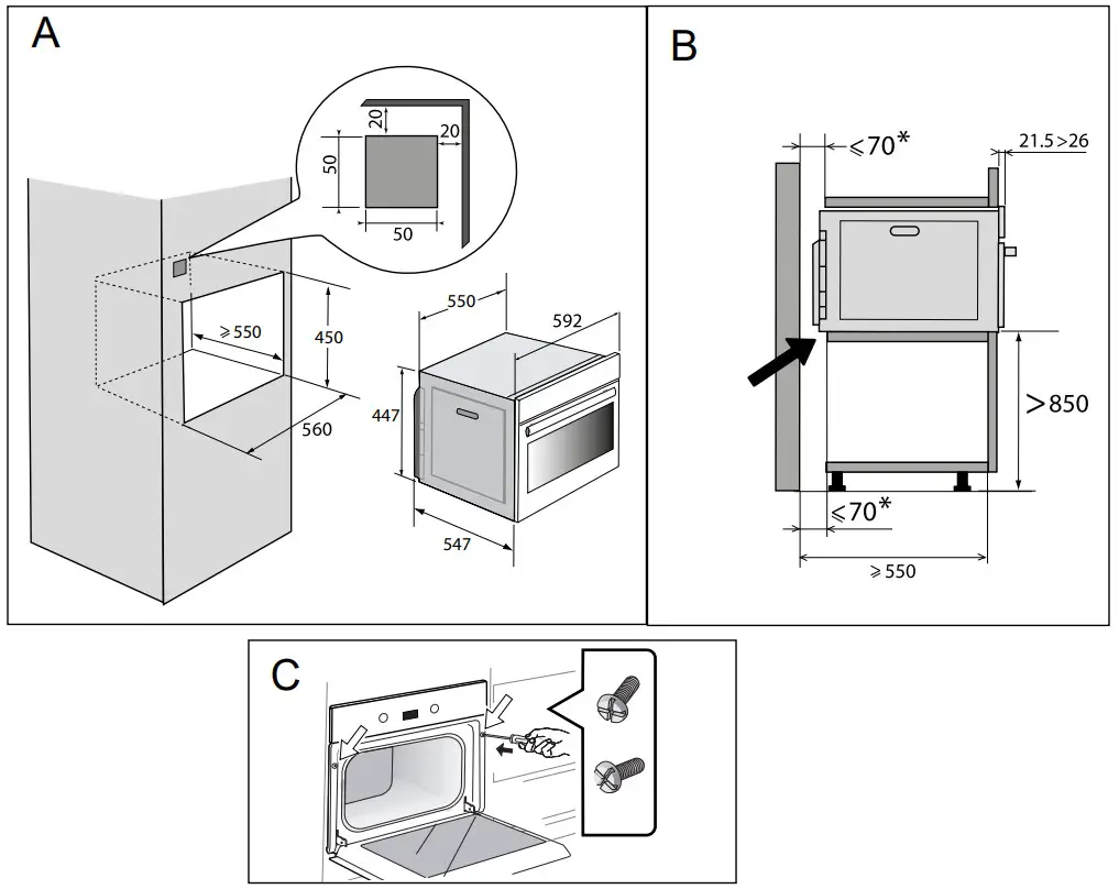 De Dietrich DKC7340X Built In Single Oven - Figure 1