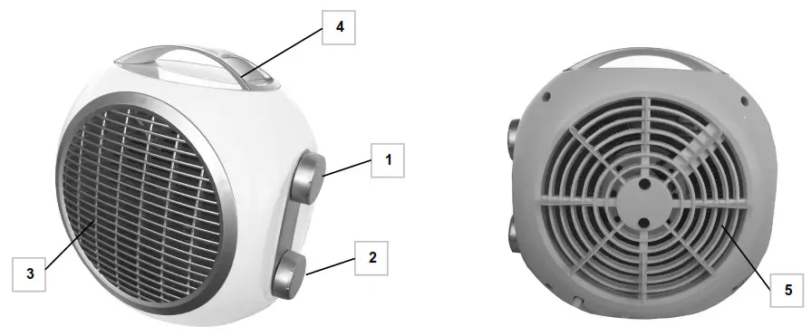 argo POP Series Fan Heater - fig