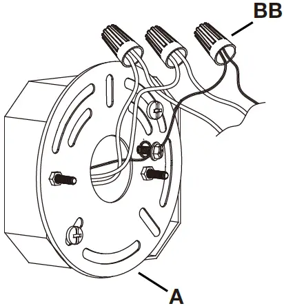 HAMPTON BAY 1007259425 1-Light Black Hardwired Outdoor Wall Lantern Sconce 06