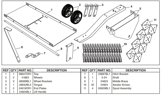 Agri-Fab 45-02993 48 Inch Plug Aerator 2