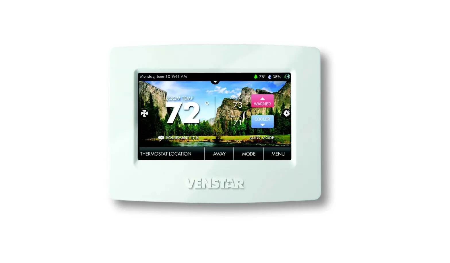 Venstar T8900 Touchscreen Digital Thermostat Quick Setup Guide