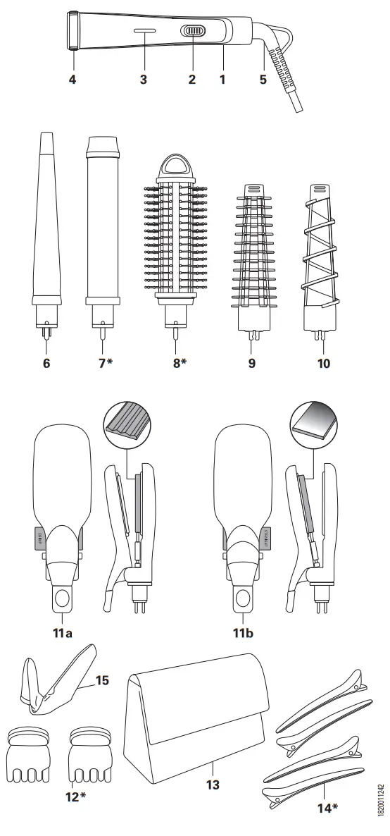 Rowenta CF4231F0 Looks 14 In 1 Hair Curler