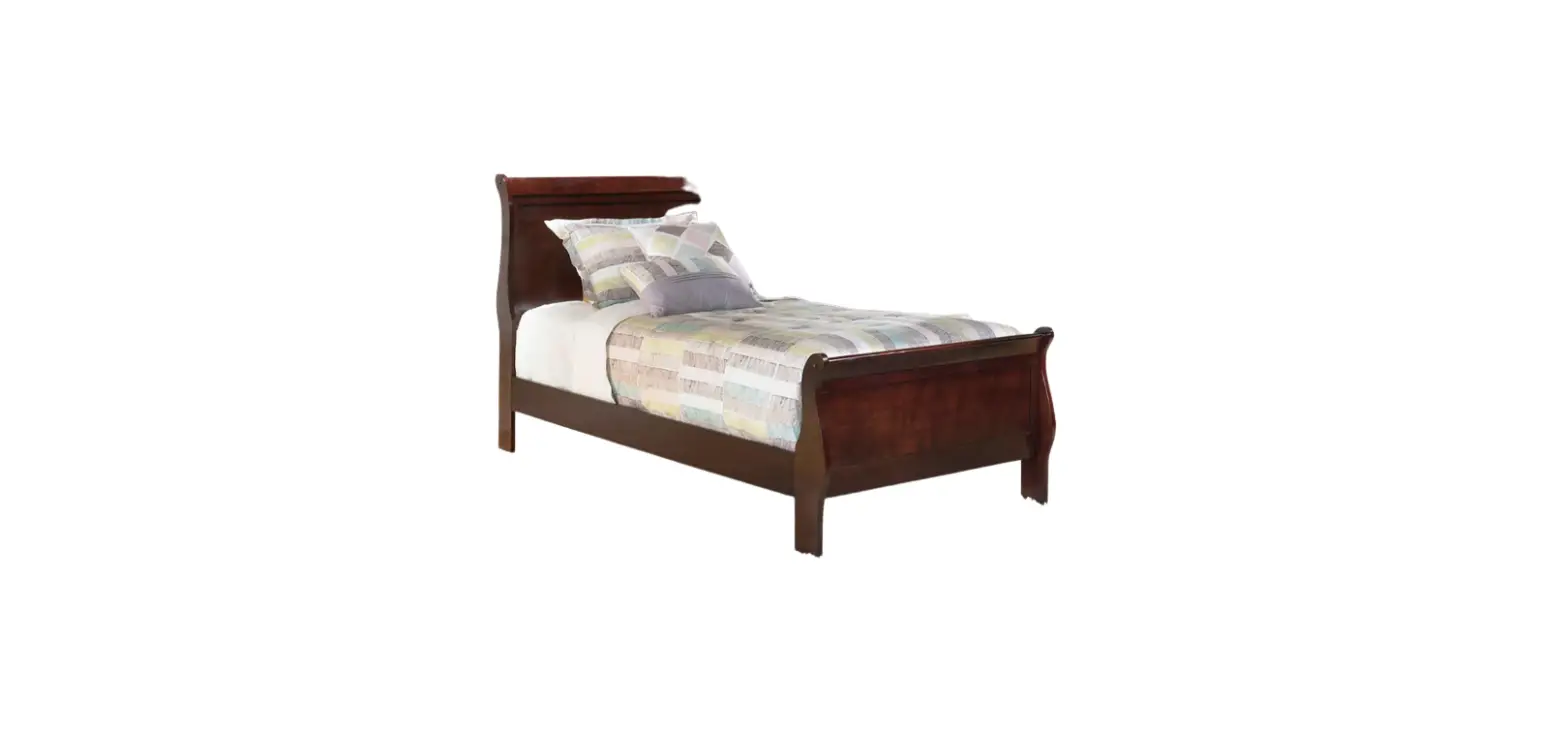 Ashley B376-53 Furniture Dark Brown Twin Sleigh Bed Instruction Manual