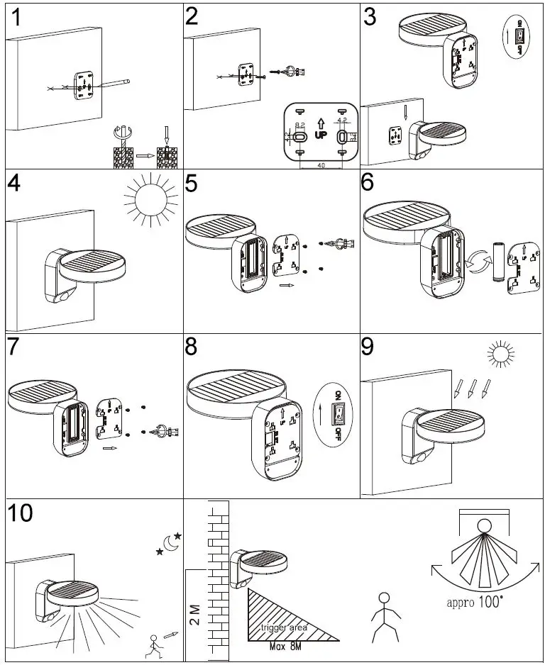 nordlux-NX2118141003-Rica-Round-Outdoor-Solar-LED-Wall-Light-fig 1