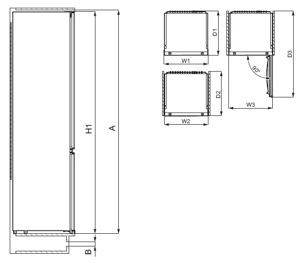 smeg S4C092F Refrigerator 1