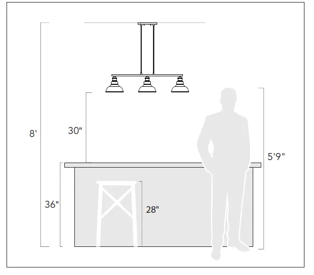 GOLDEN-LIGHTING 9905-8P-RBZ-Cleo-8-Light-24-Inch Wide -Waterfall-Chandelier-01