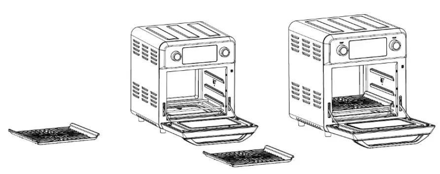 Lifesmart LSAF520T3 Air Fryer Grill - BAMBOO GRILL PLATE