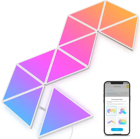 Govee-H6067-Triangle-Light-Panels-RGBIC-Tri-Lights-Glide-Wall-Light-product-image