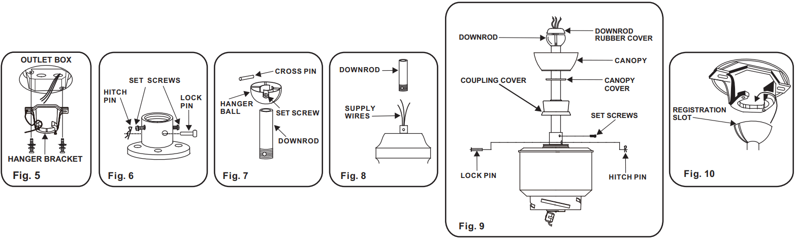 minkaAire MKA1040734 Strata Outdoor Ceiling Fan - fig 2