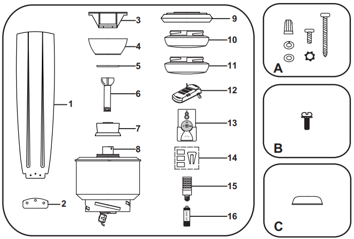 minkaAire MKA1040734 Strata Outdoor Ceiling Fan - fig