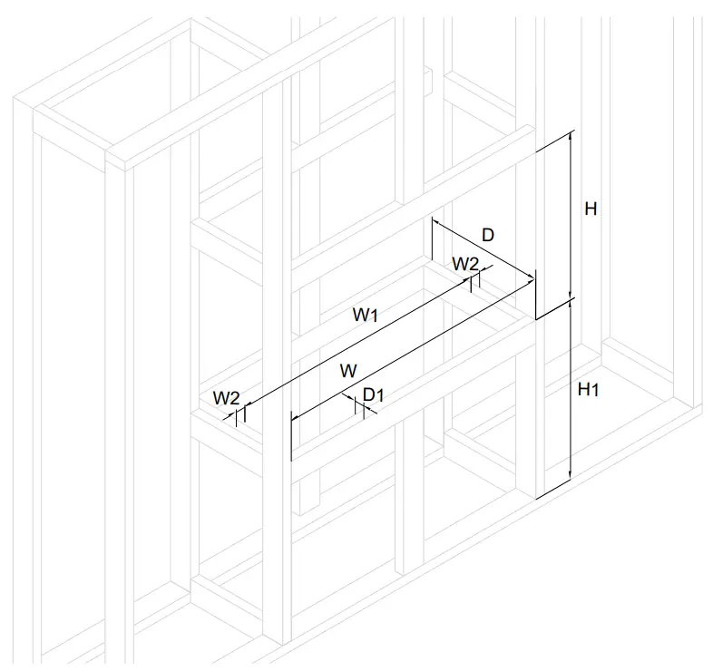 planika I1499 Senso Fireplace - SINGLE SIDED