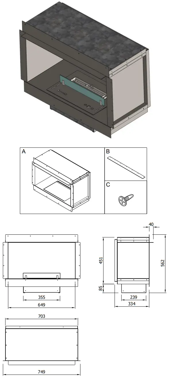 planika I1499 Senso Fireplace