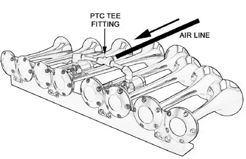 VIXEN HORNS-VXO8350DP-8124XC-Octo-Trumpet-Train-Air-Horn-Chrome-Plated-with-5-Gallon-Tank-And-Dual-200-Psi-Compressor-1