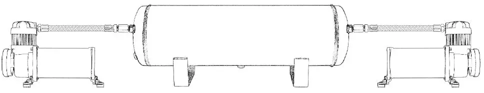 VIXEN HORNS-VXO8350DP-8124XC-Octo-Trumpet-Train-Air-Horn-Chrome-Plated-with-5-Gallon-Tank-And-Dual-200-Psi-Compressor-2