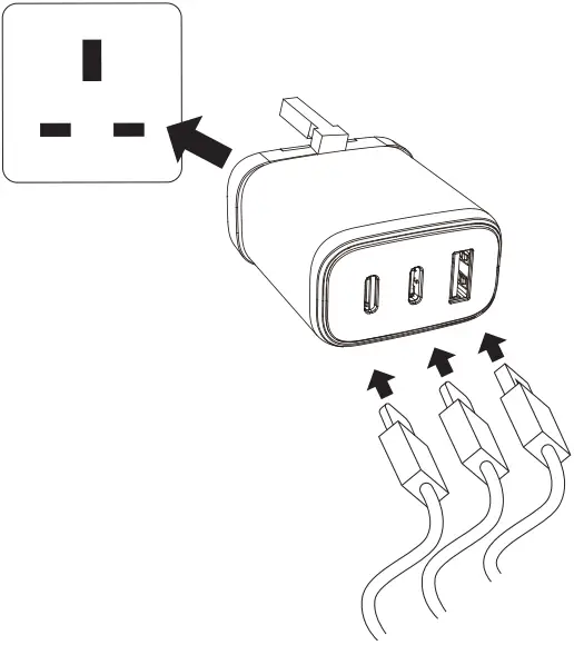 thecoopidea CP-ADP08 GaN BLOCK 65W 3 Ports PD Plus A3