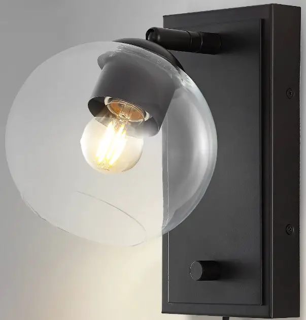 JONATHAN Y JYL7567A/B 5.75 Inch Iron Contemporary Swing Arm LED Wall