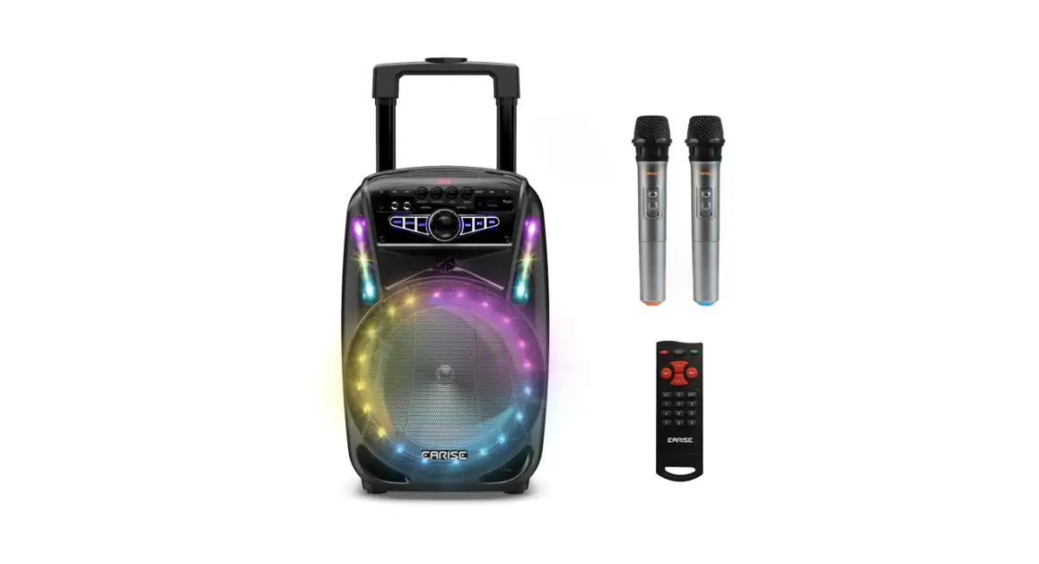 Carise M15 Trolly Pa System With 2 Wireless Microphone User Manual