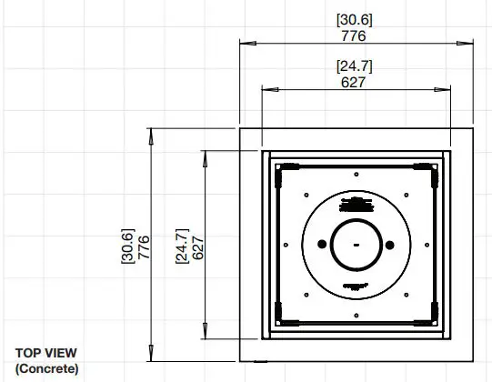 EcoSmart Fire Tables Base 40 User Manual - TOP VIEW 30