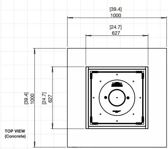 EcoSmart Fire Tables Base 40 User Manual - TOP VIEW 40