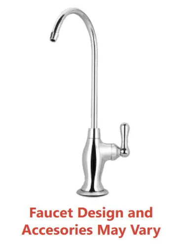 Reverse Osmosis System - Faucet Design and Accessories May Vary
