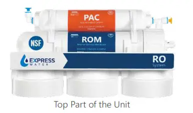 Reverse Osmosis System - Top Part of the Unit