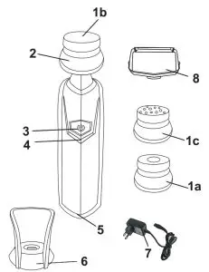 BLAUPUNKT LFB701 Lady Facial Brush-- BLAUPUNKT LFB701 Lady Facial Brush