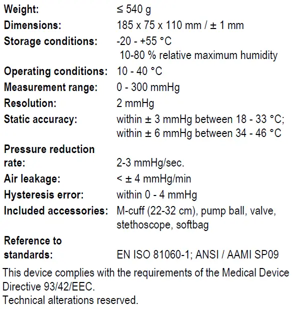 Technical Specifications