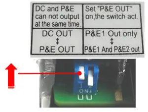 HUAWEI OptiX RTN PI-DC B20 - Set DIP switches 1