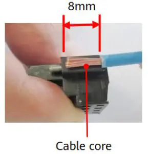 HUAWEI OptiX RTN PI-DC B20 - Stripping a Power Cable 2