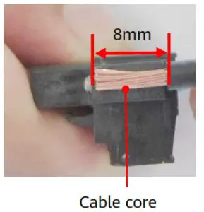 HUAWEI OptiX RTN PI-DC B20 - Stripping a Power Cable 3
