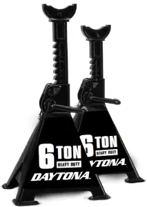 DAYTONA DJS3TBK 3Ton Heavy Duty Ratcheting Jack Stands