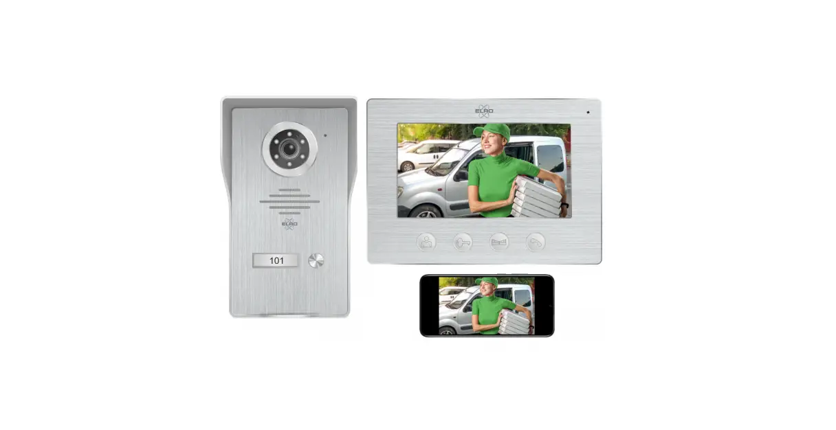 Elro Dv477ip Ip Video Door Intercom With 7 Inch 18cm Monitor User Manual