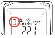 Ozito Infrared Thermometer - Low Battery Indicator 2
