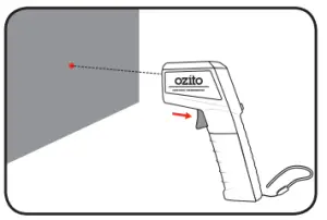 Ozito Infrared Thermometer - Measuring Temperatures