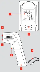 Ozito Infrared Thermometer - THERMOMETER