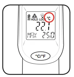 Ozito Infrared Thermometer - Temperature Units