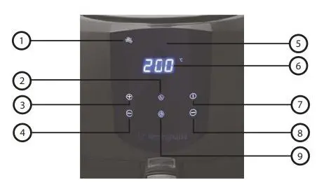 Westinghouse WHOF06K Digital Air Fryer 5.2L fig2