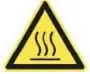Caution - hot surface