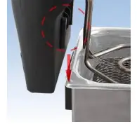 Check that the control element is correctly in place