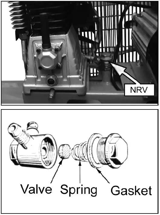CHECKING THE NON-RETURN VALVE