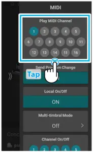 Changing the MIDI Channel