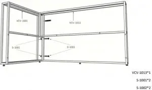 FIG 23 Right arm(seating) 2 seater corner sofa Assembly