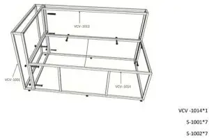 FIG 24 Right arm(seating) 2 seater corner sofa Assembly
