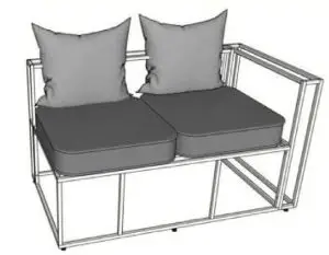 a close up of a chair