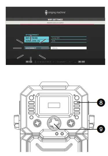 singing machine SMC273BK Singcast K-Box Bluetooth Karaoke Machine 13