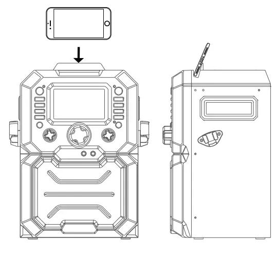 singing machine SMC273BK Singcast K-Box Bluetooth Karaoke Machine 8